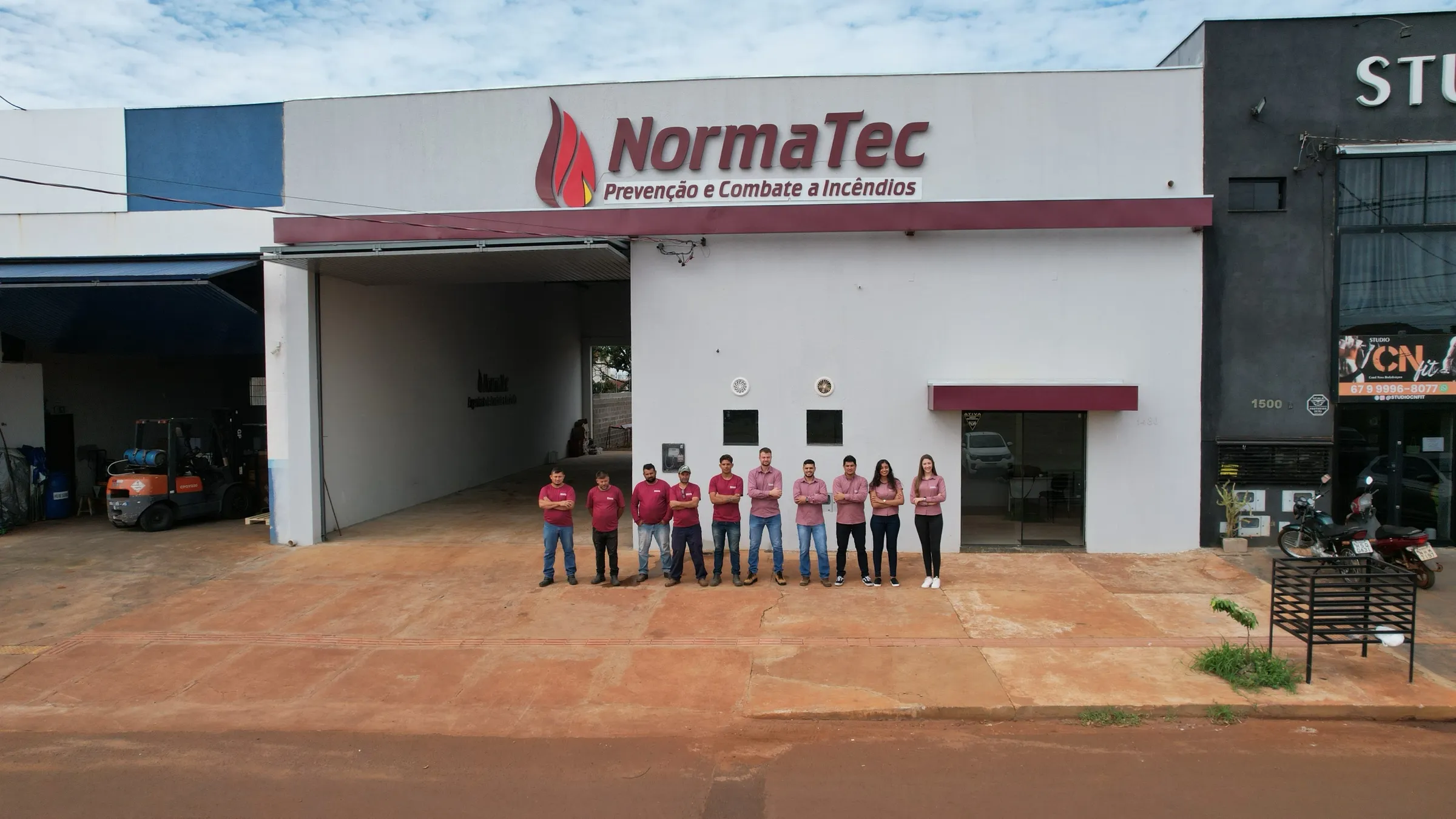 Sede da Normatec em Dourados/MS, vista em plano aberto